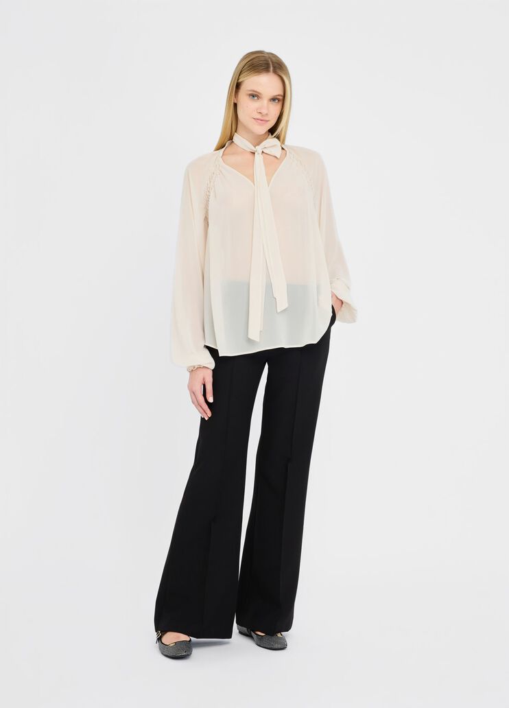 Georgette blouse ivory Liu Jo - large image number 5 Georgette blouse ivory Liu Jo - large image number 5