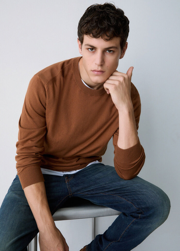 Knit in cotton and silk brown Liu Jo - medium