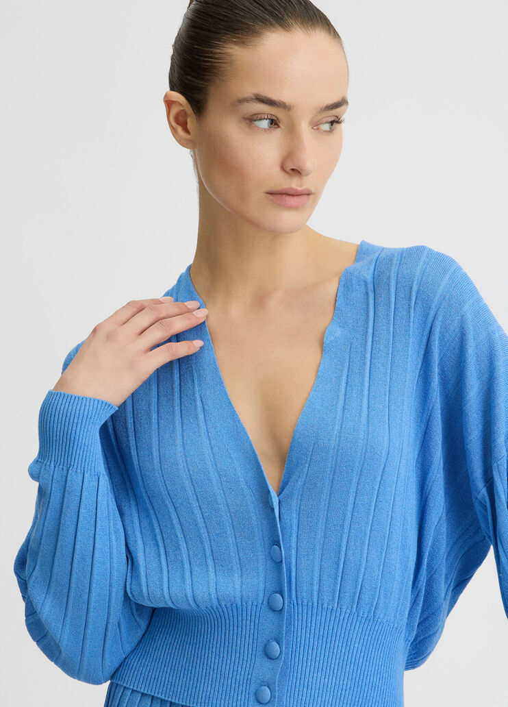 Lurex® cardigan blue Liu Jo - large image number 2 Lurex® cardigan blue Liu Jo - large image number 2