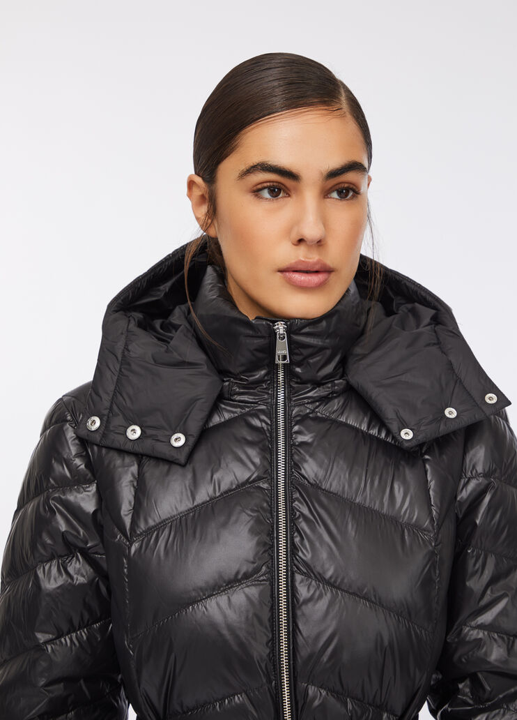 Пуховик с капюшоном черный Liu Jo - large image number 4