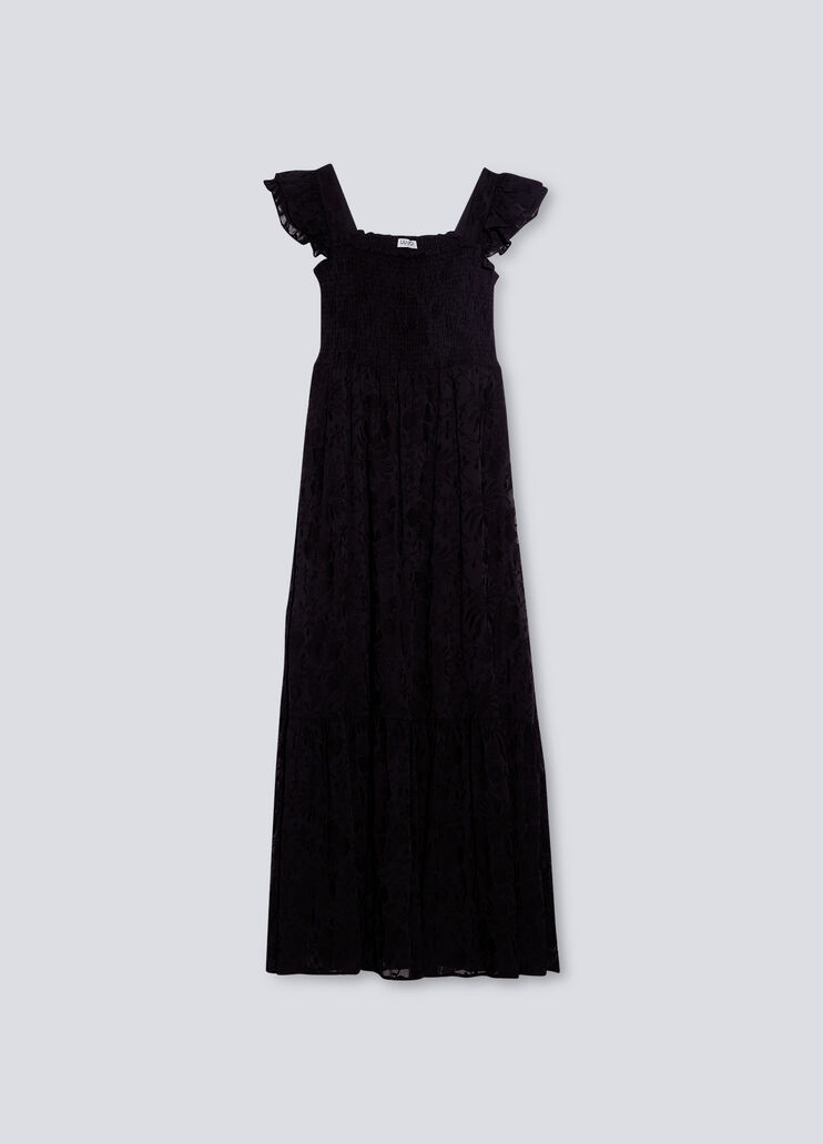 Langes Kleid mit Stickereien Schwarz Liu Jo - large image number 4 Langes Kleid mit Stickereien Schwarz Liu Jo - large image number 4