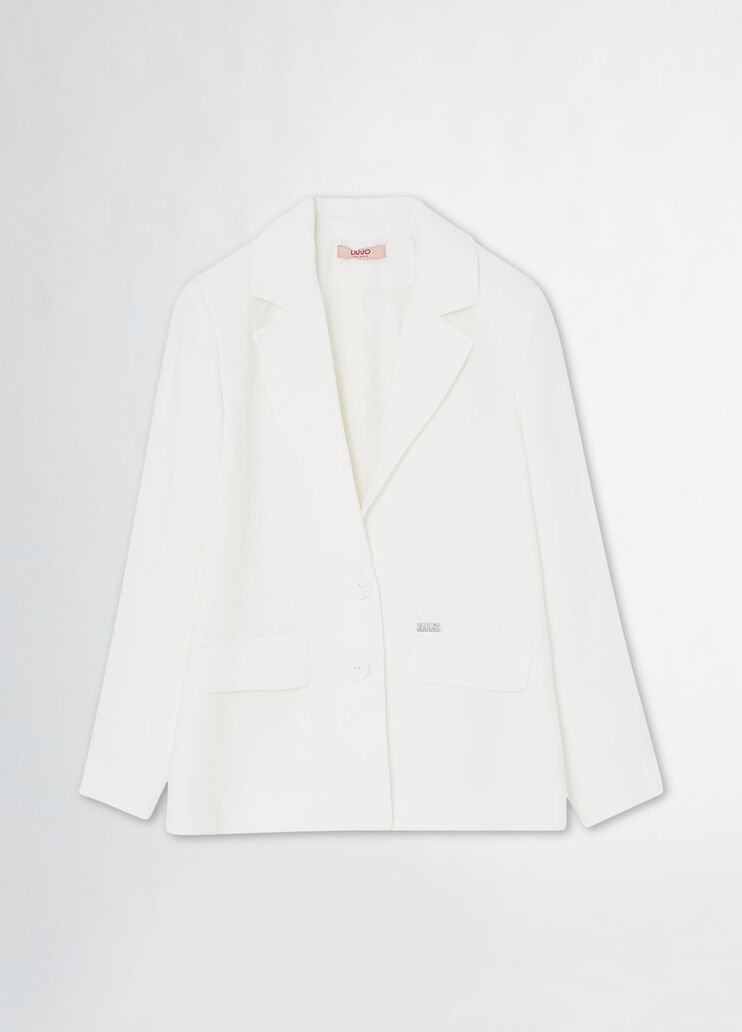 Single-breasted blazer white Liu Jo - medium