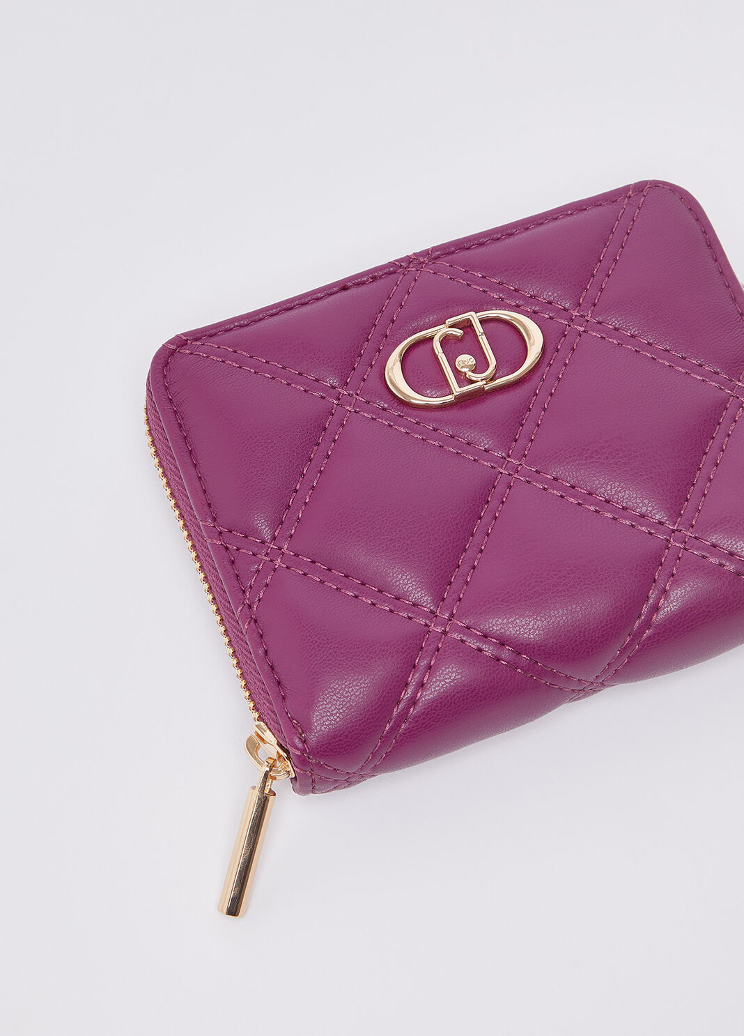 Portafoglio piccolo matelass&eacute; viola Liu Jo - large image number 2