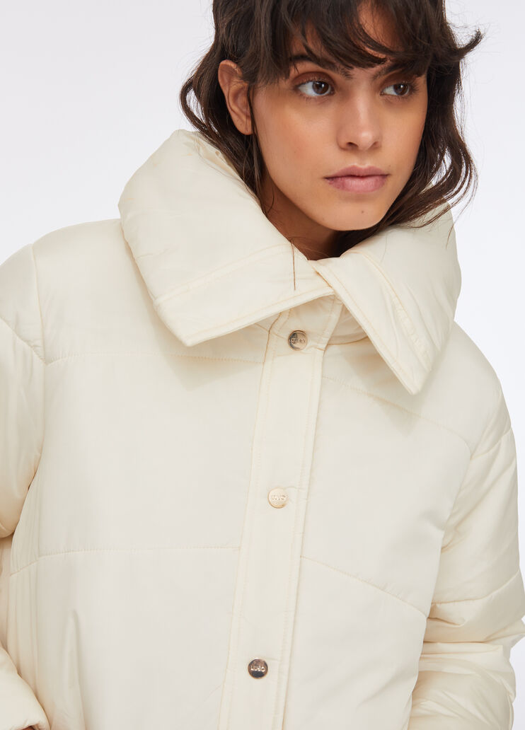 Giubbotto corto imbottito beige chiaro Liu Jo - large image number 3