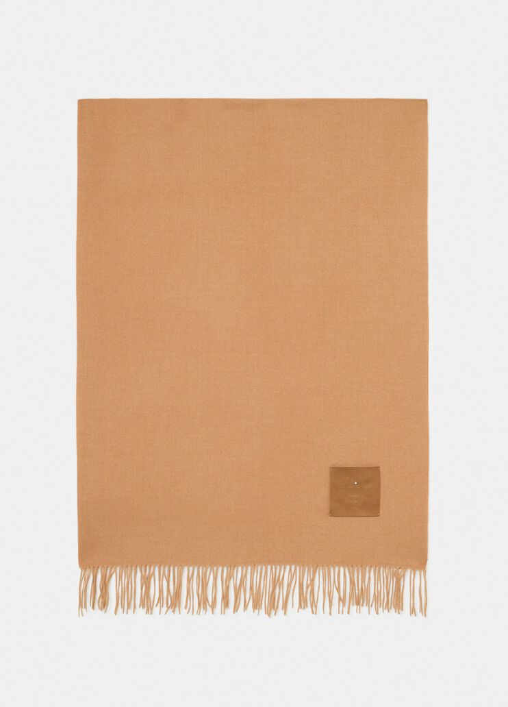 Stole with fringes camel Liu Jo - large image number 3