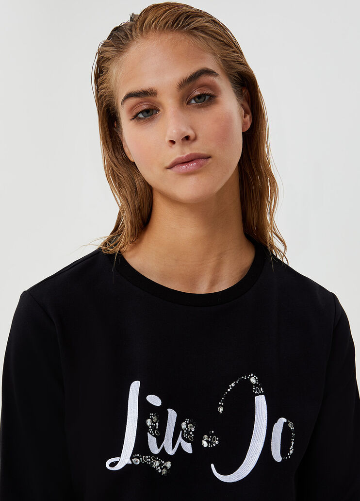 Sweatshirt with print Black Liu Jo - large image number 2