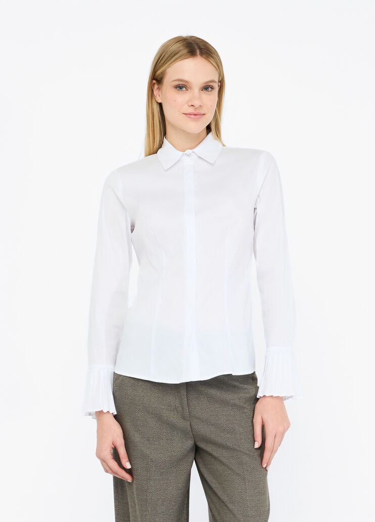 Shirt with pleated details white Liu Jo - medium Shirt with pleated details white Liu Jo - medium