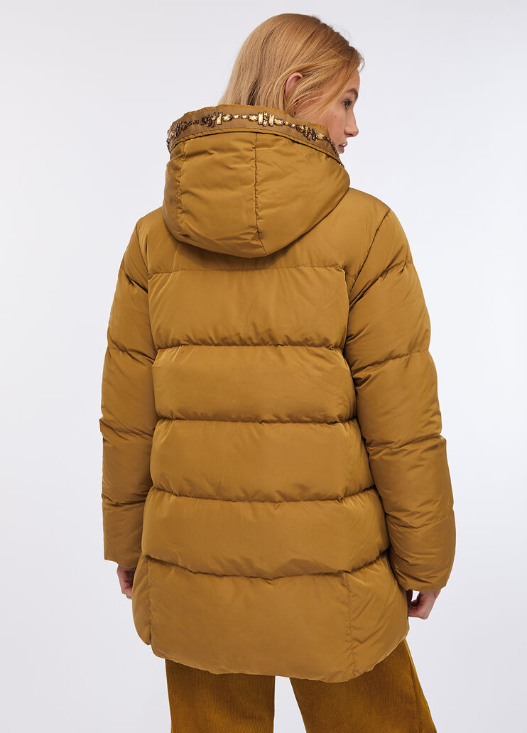 Down jacket with bejewelled embroidery cumin Liu Jo - large image number 1