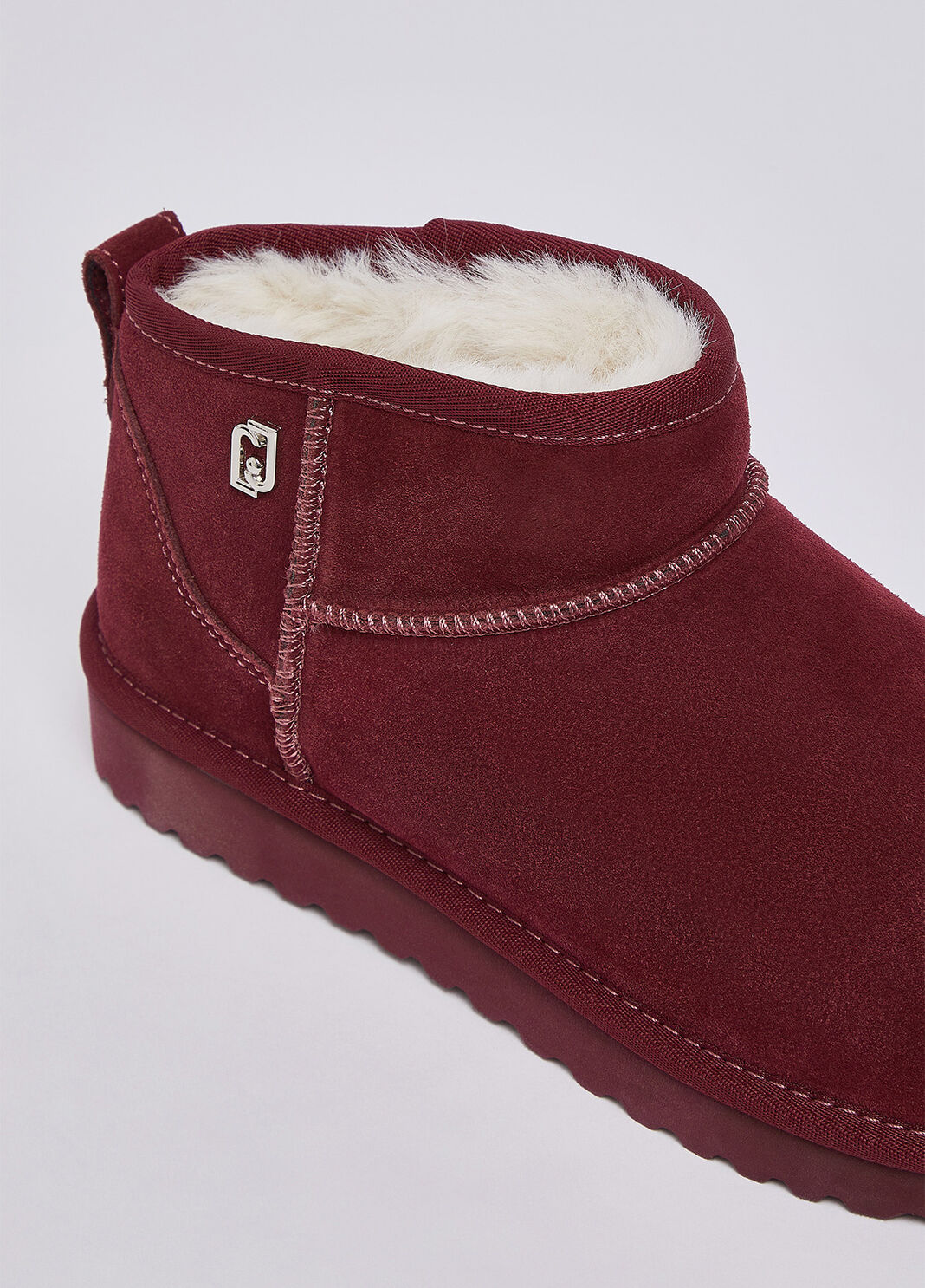 Bottines en daim rouge cerise Liu Jo - large image number 5