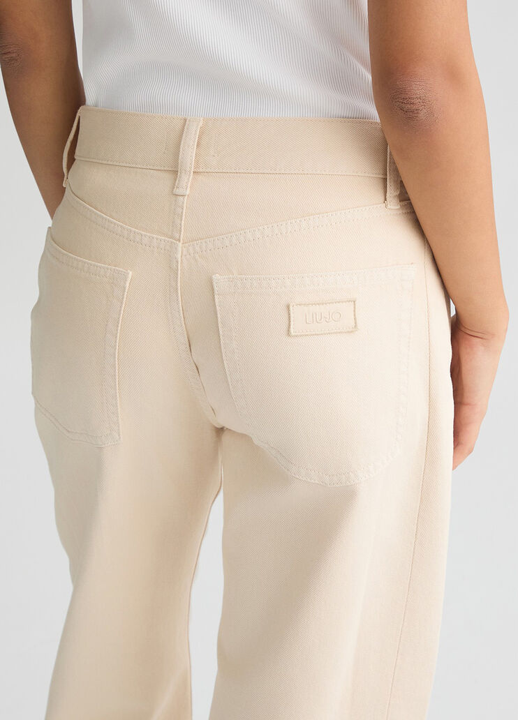 Balloon jeans light beige Liu Jo - large image number 4