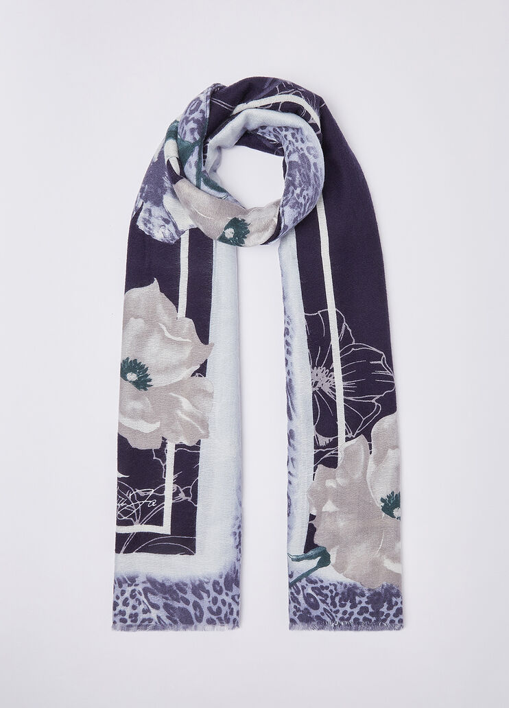 Stola con fiori blu Liu Jo - medium