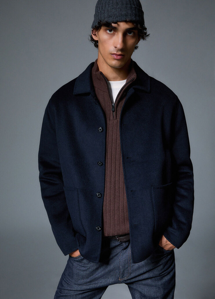 Wool Flannel Jacket dark blue Liu Jo - medium