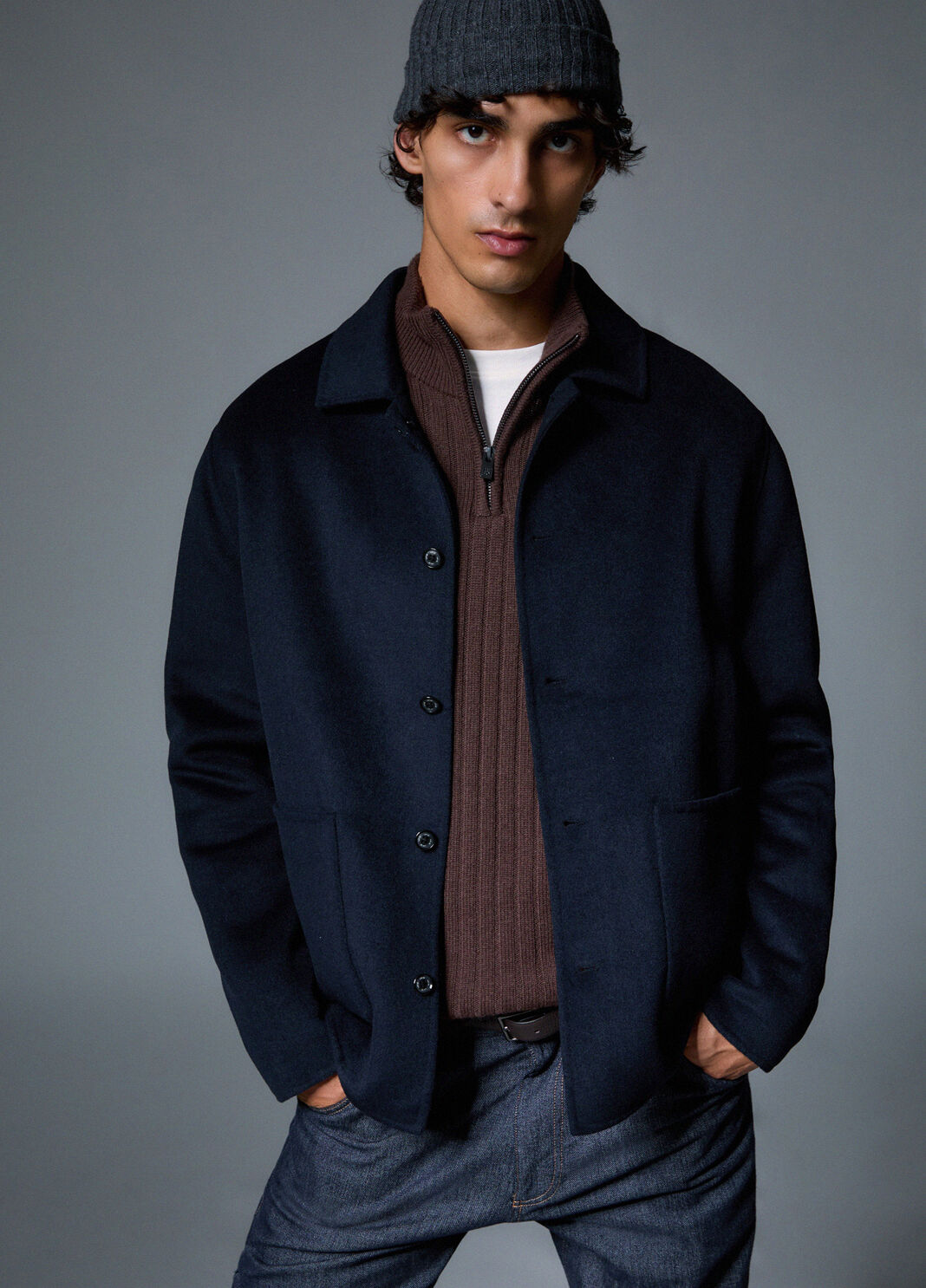 Wool Flannel Jacket dark blue Liu Jo - large image number 2