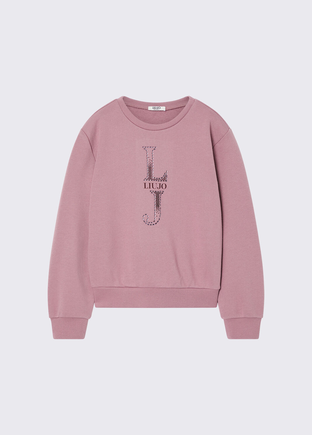 Sweat-shirt avec logo orchid&eacute;e Liu Jo - large image number 2
