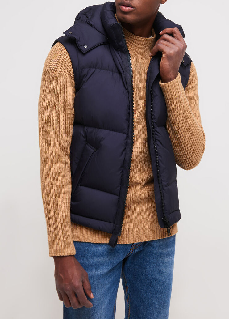 Bomber con cappuccio removibile blu scuro Liu Jo - large image number 2 Bomber con cappuccio removibile blu scuro Liu Jo - large image number 2