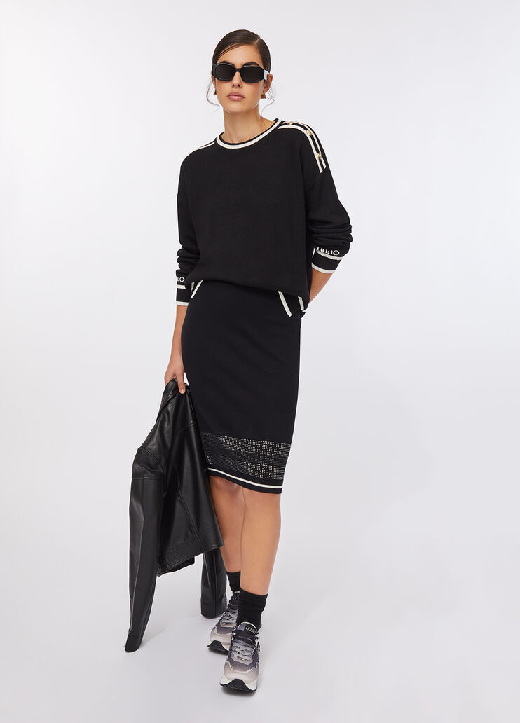 Liu Jo Better top black Liu Jo - large image number 5