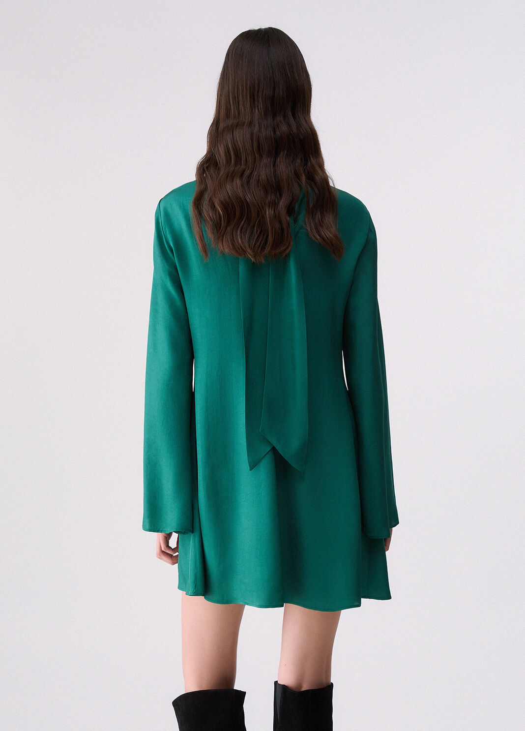 Short twill dress dark green Liu Jo - large image number 1