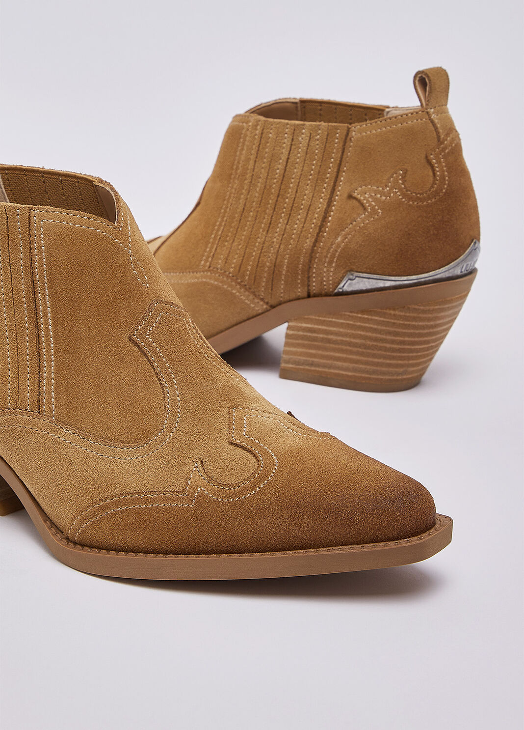 Stivaletti texani in suede cognac Liu Jo - large image number 6