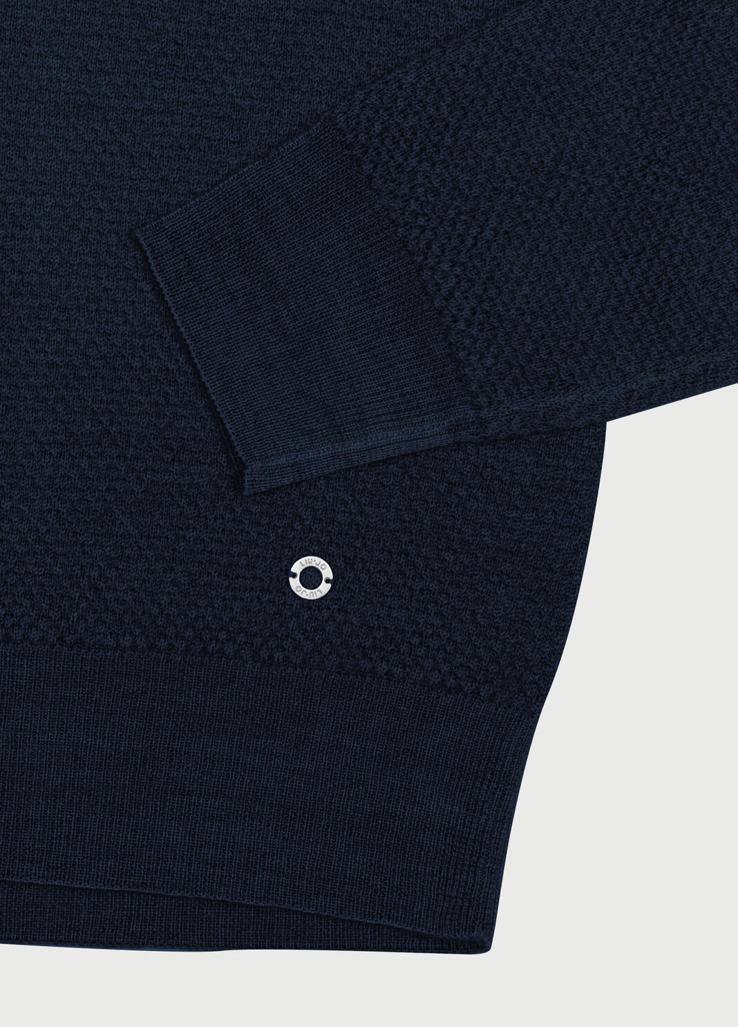 Honeycomb turtleneck Blu scuro Liu Jo - large image number 3