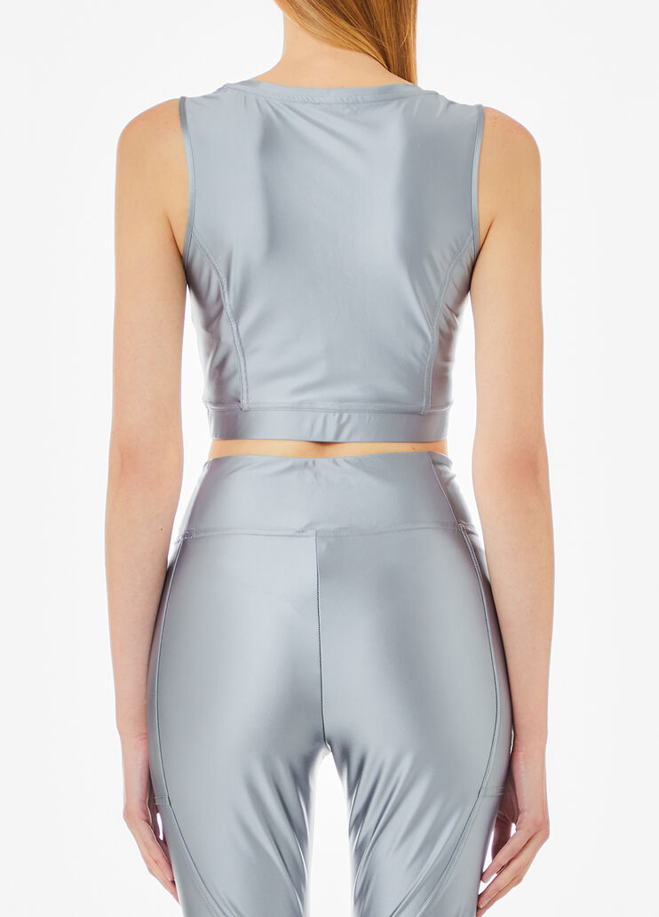 Top aus Jersey grau Liu Jo - large image number 1 Top aus Jersey grau Liu Jo - large image number 1