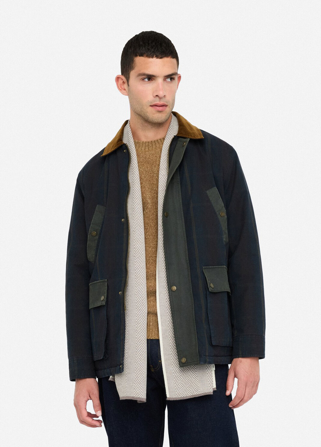 Chevron-Schal aus Wolle Beige Liu Jo - large image number 0