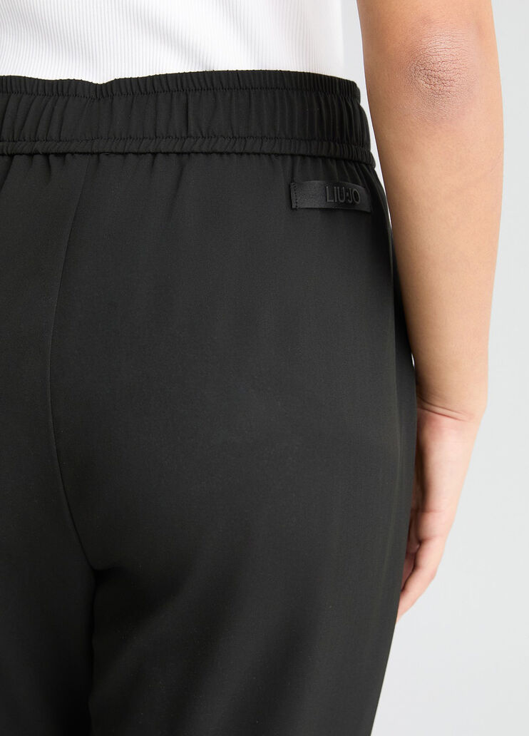 Cropped black trousers black Liu Jo - large image number 4 Cropped black trousers black Liu Jo - large image number 4