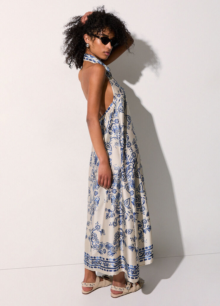 Langes Kleid mit Foulard-Print Foulard-Print Liu Jo - medium