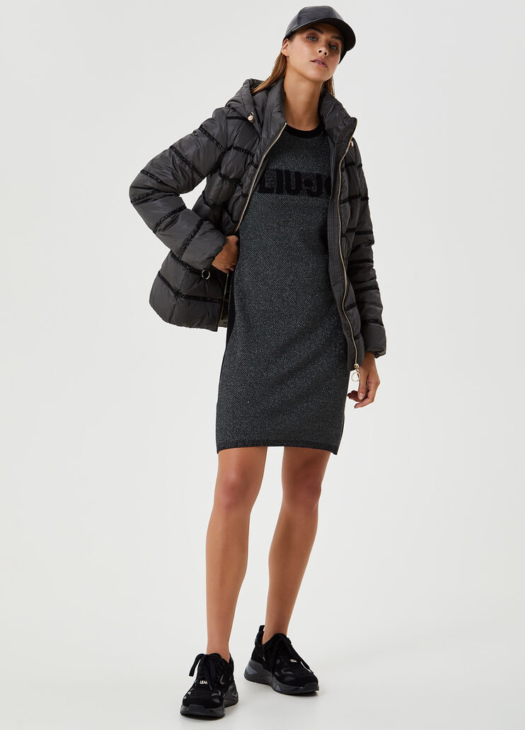 Короткий пуховик с капюшоном Зелёный Liu Jo - large image number 3