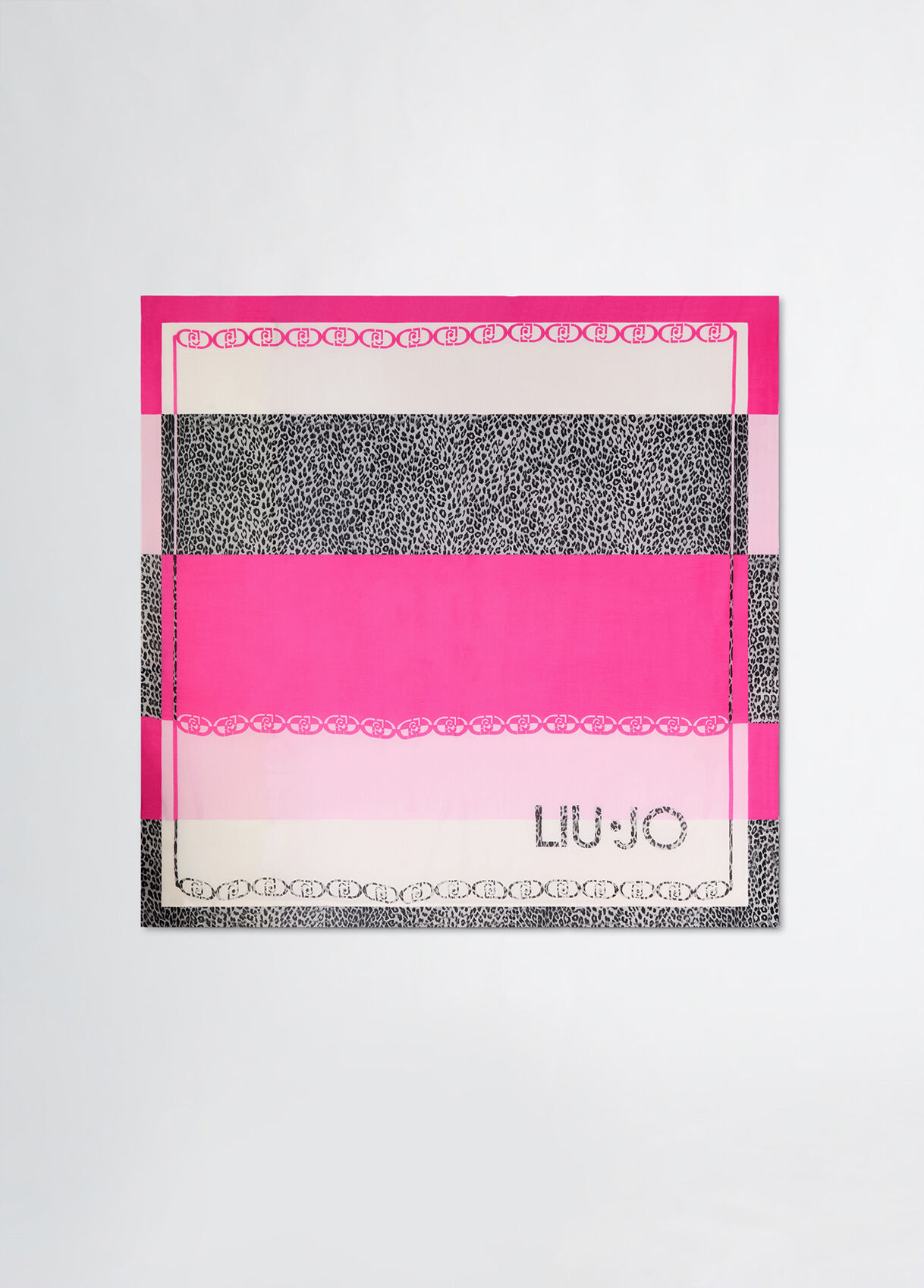 スカーフ LIU JO Woman Neck scarf Multicolor 2A5034T0300 72624 Animal print scarf colour pink | Liu Jo