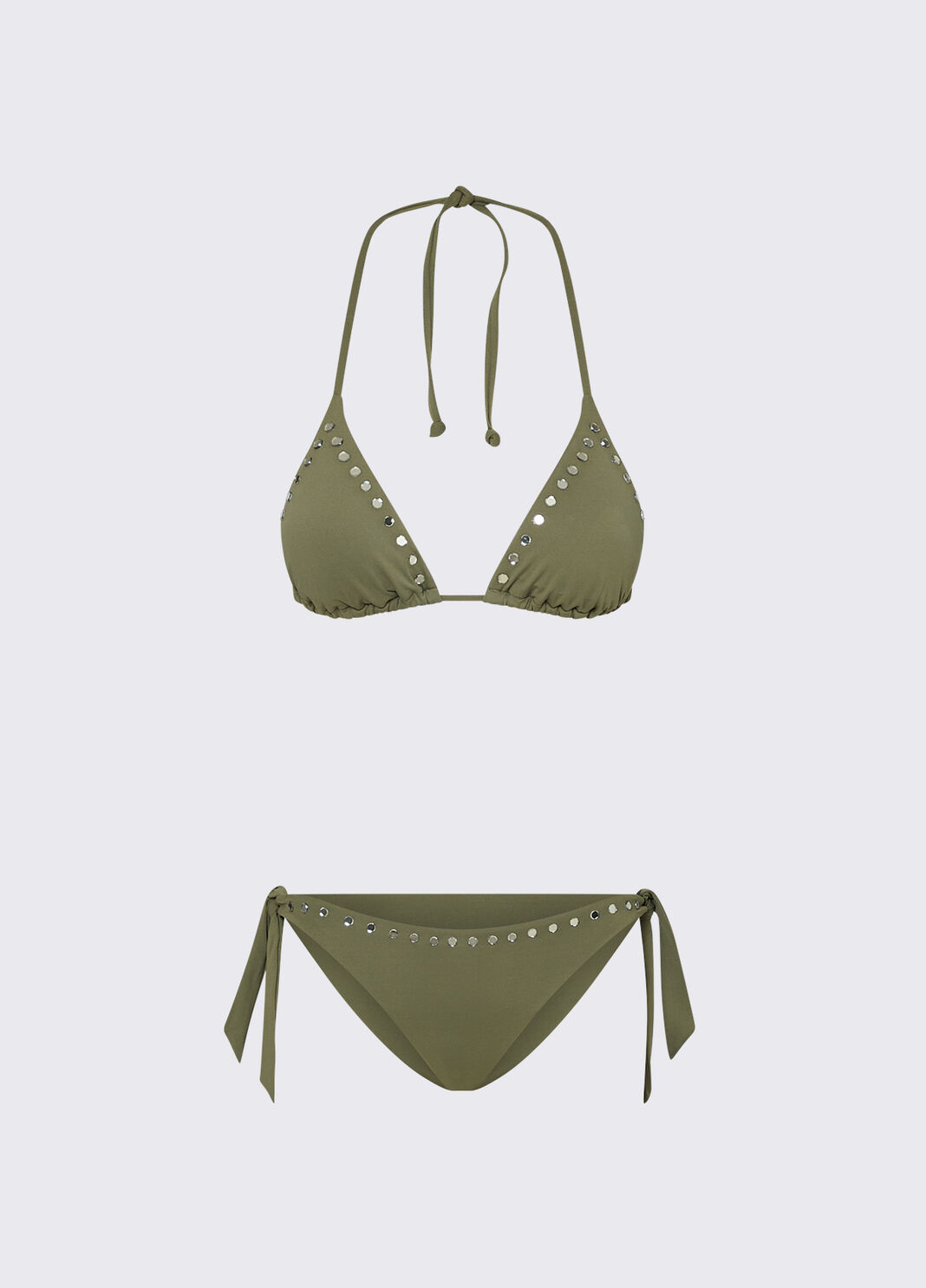 Bikini-Top und Slip mit Nieten Gr&uuml;n Liu Jo - large image number 6