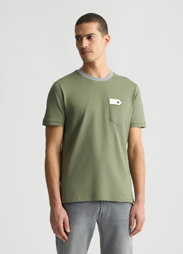T-shirt with pocket olive green Liu Jo - large image number 0