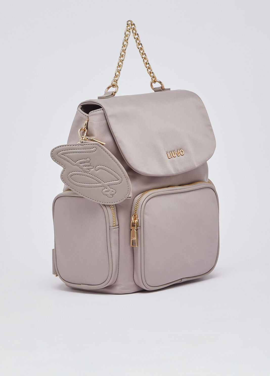 Rucksack aus Nylon mit M&uuml;nzfach Beige Liu Jo - large image number 1