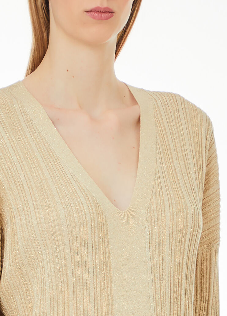 Lurex® sweater beige Liu Jo - large image number 2 Lurex® sweater beige Liu Jo - large image number 2