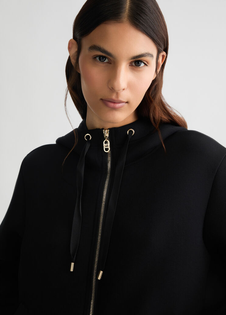 Black hooded jacket black Liu Jo - large image number 2 Black hooded jacket black Liu Jo - large image number 2