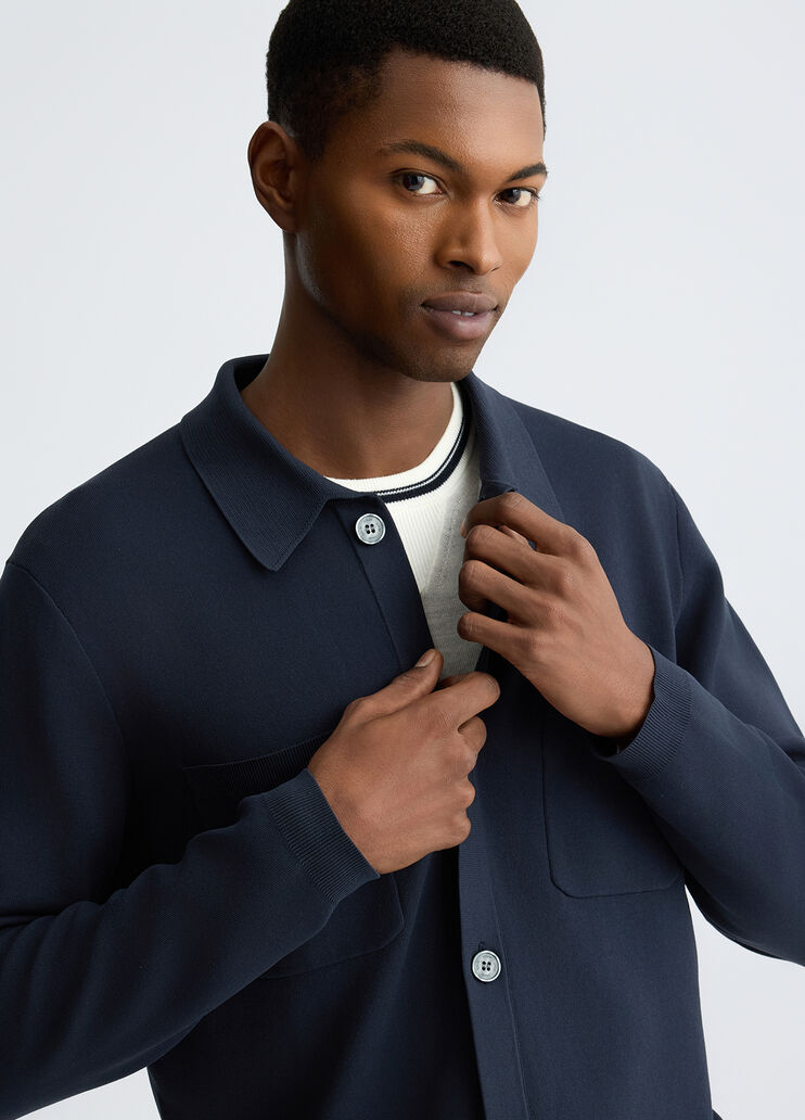 Blue cardigan with pockets dark blue Liu Jo - large image number 4 Blue cardigan with pockets dark blue Liu Jo - large image number 4