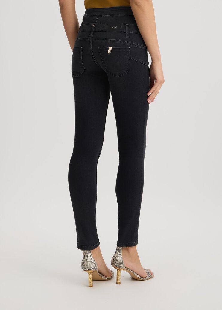 Black high-rise skinny jeans black denim Liu Jo - large image number 1 Black high-rise skinny jeans black denim Liu Jo - large image number 1