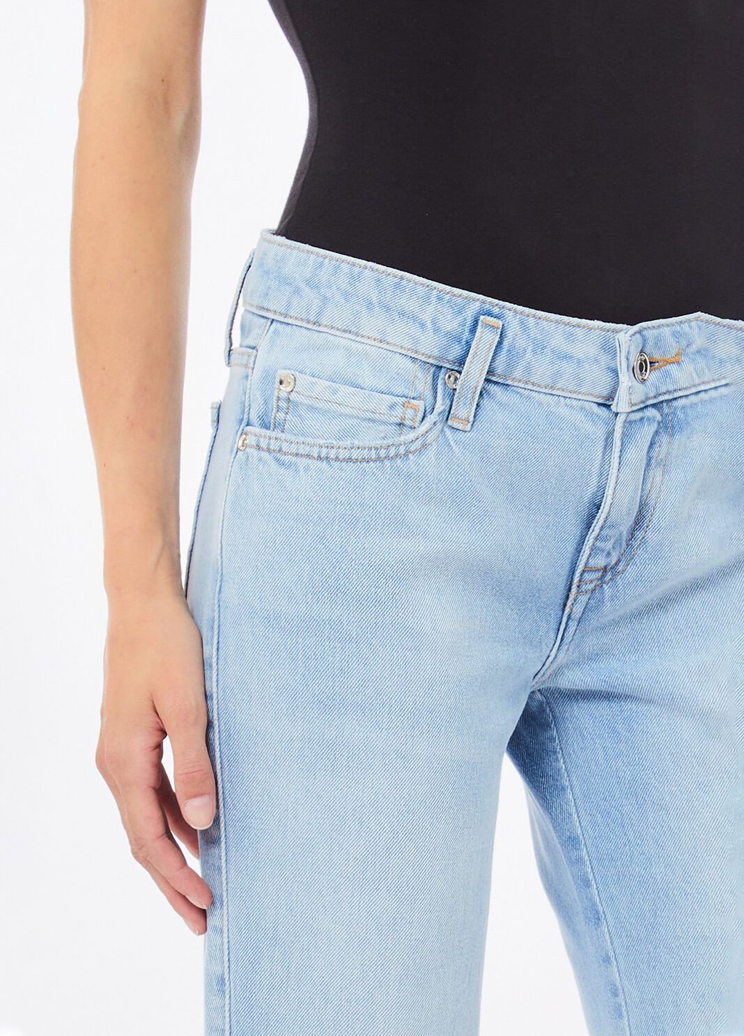 Low-rise flared jeans blue denim Liu Jo - large image number 2