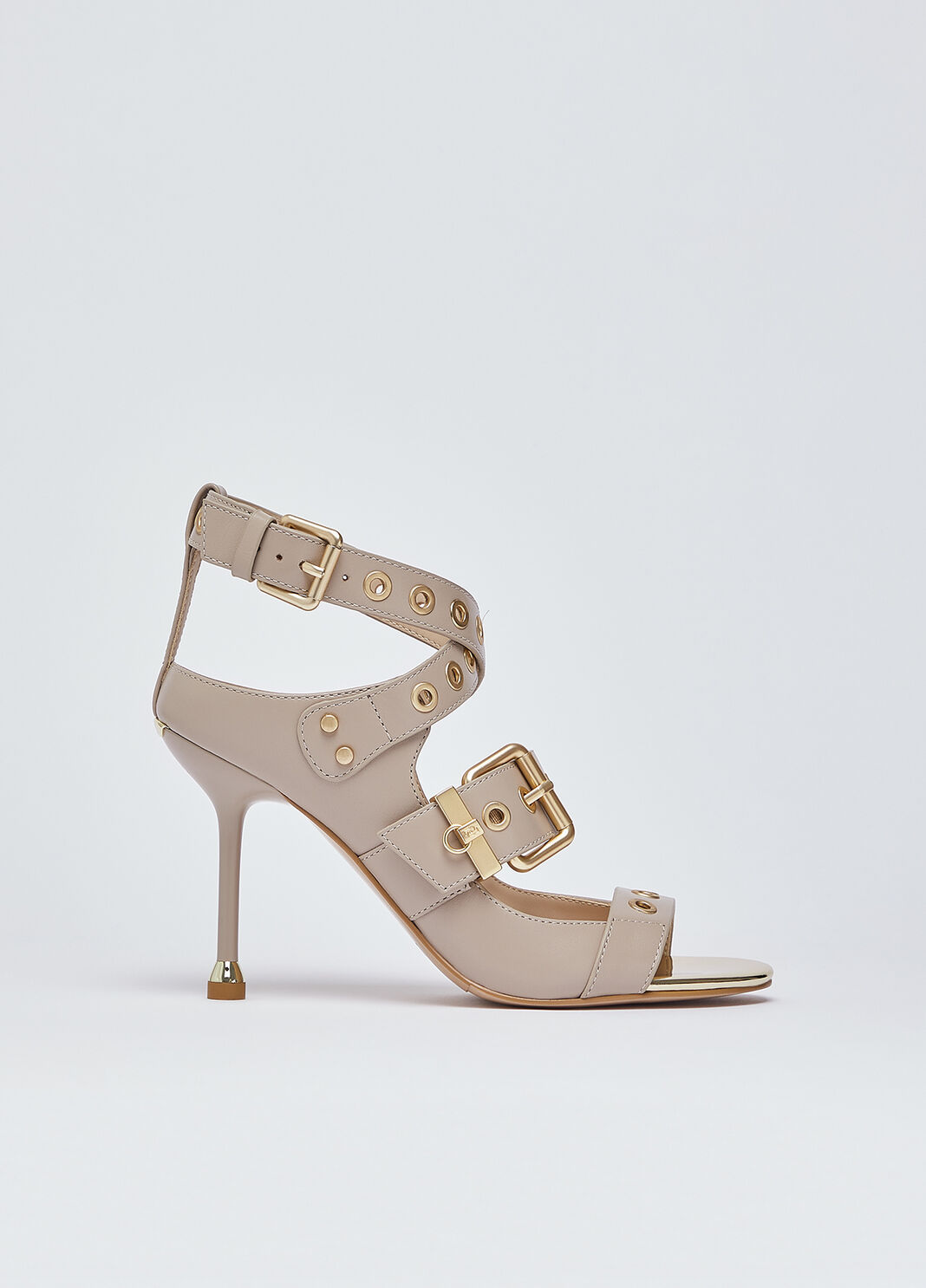 Leather sandals with heel. beige Liu Jo - large image number 1