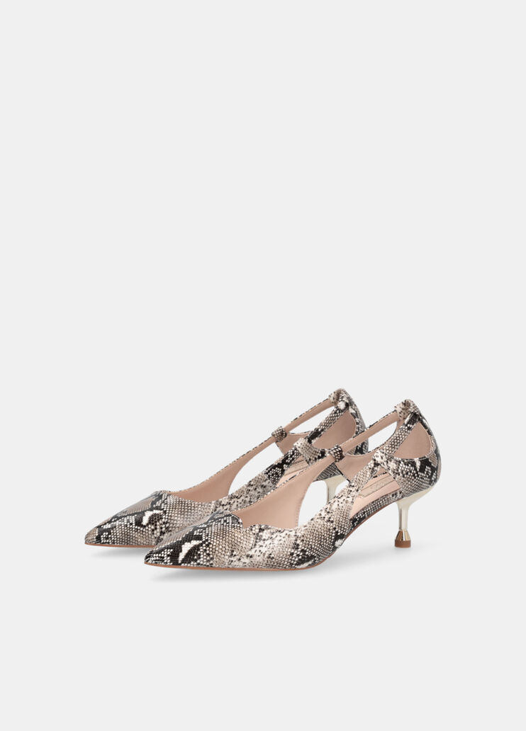 Snakeskin-effect court shoes with cut-out detailing rope Liu Jo - large image number 2 Snakeskin-effect court shoes with cut-out detailing rope Liu Jo - large image number 2
