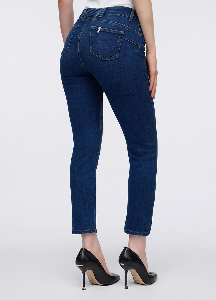 Vaqueros pitillo con vuelta Denim azul Liu Jo - large image number 1