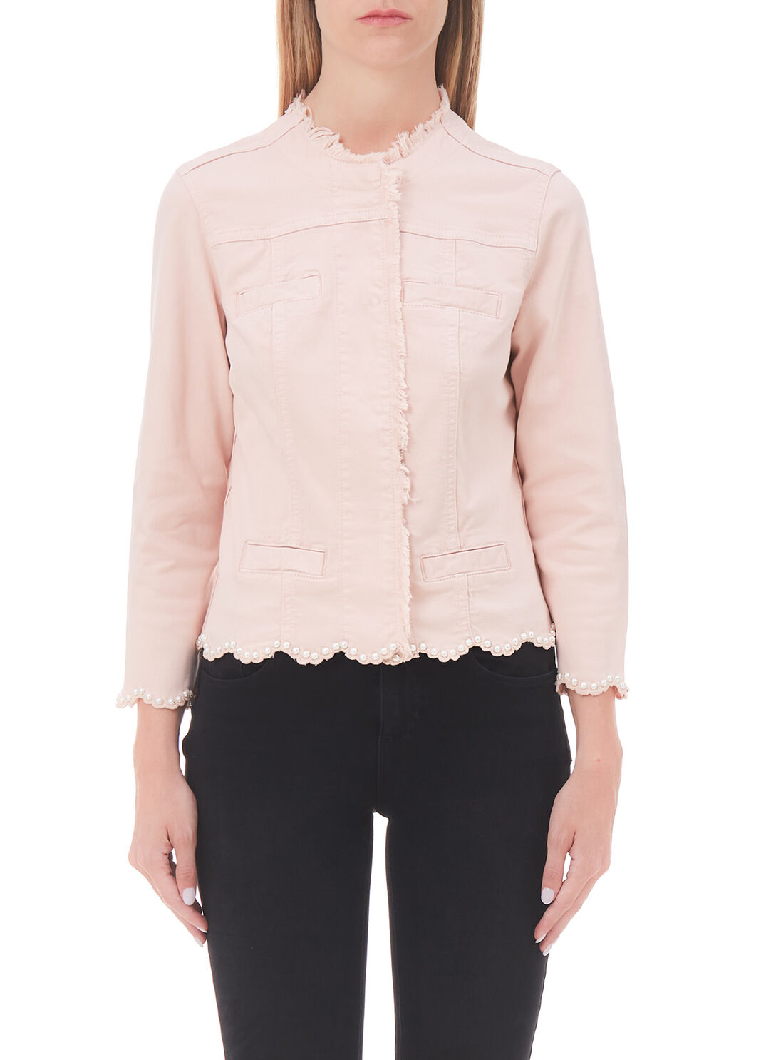  Gabardine jacket powder pink/pearl Liu Jo - large image number 0