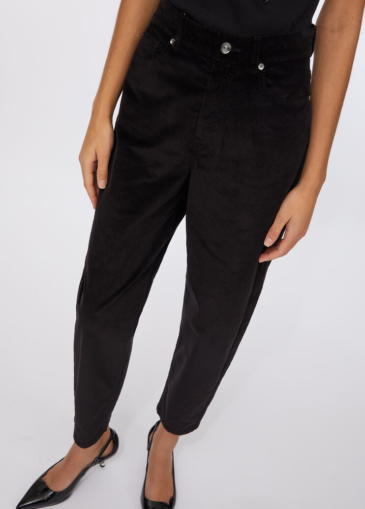 Velvet balloon trousers black Liu Jo - large image number 3