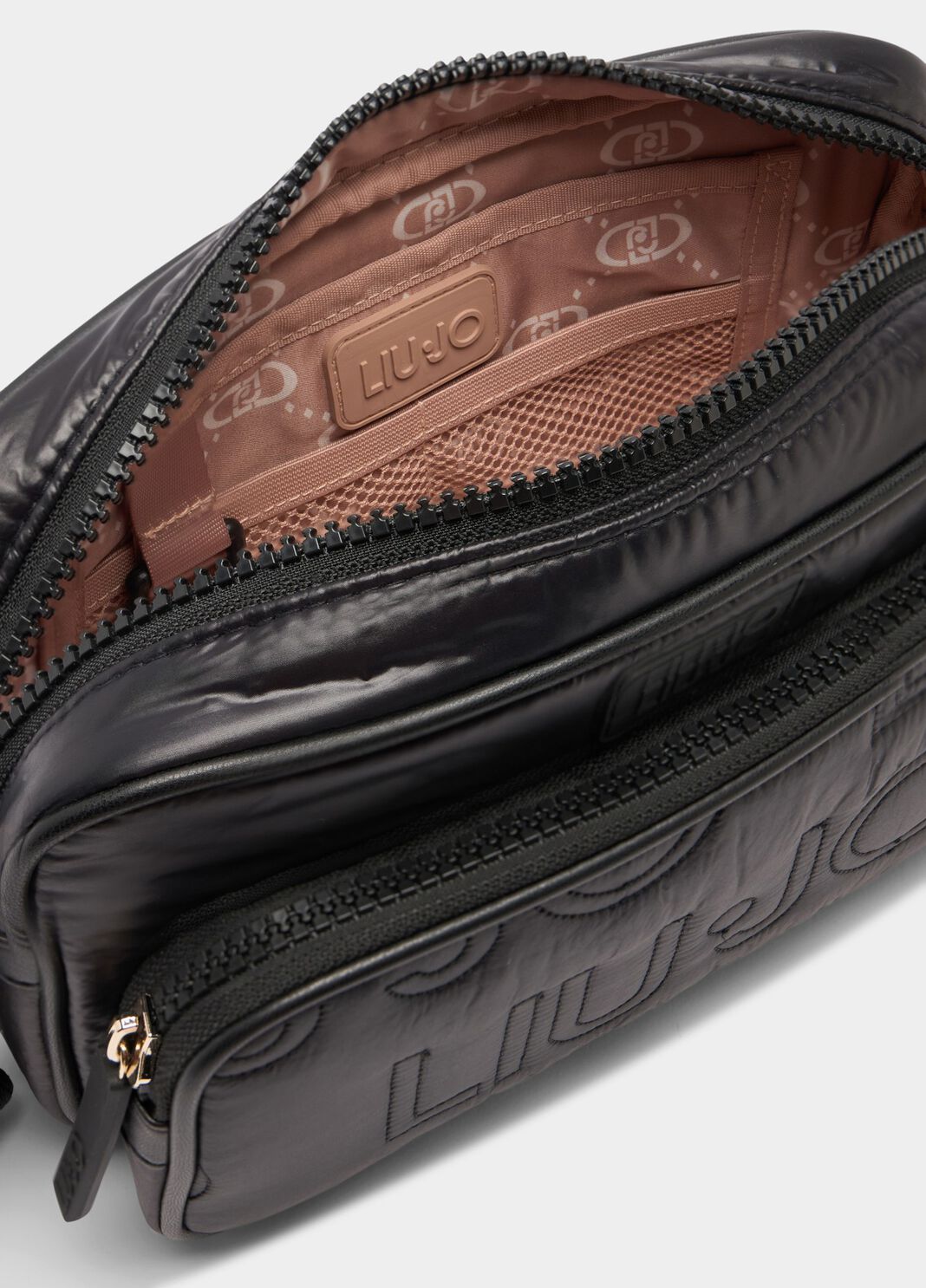 Medium crossbody bag with pocket black Liu Jo - large image number 6