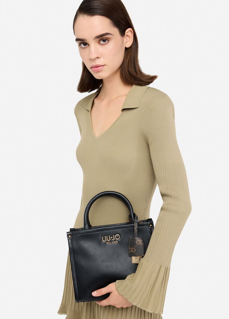 Small bag with charm black Liu Jo - medium Small bag with charm black Liu Jo - medium