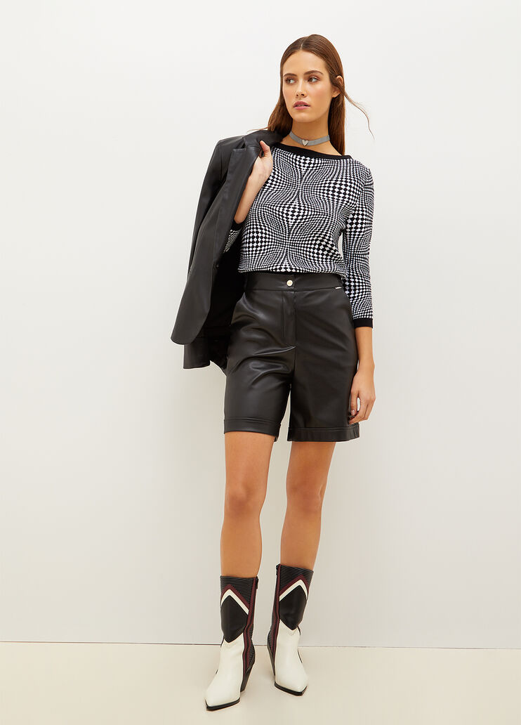 Chequered jacquard jumper Liu Jo - look Chequered jacquard jumper Liu Jo - look