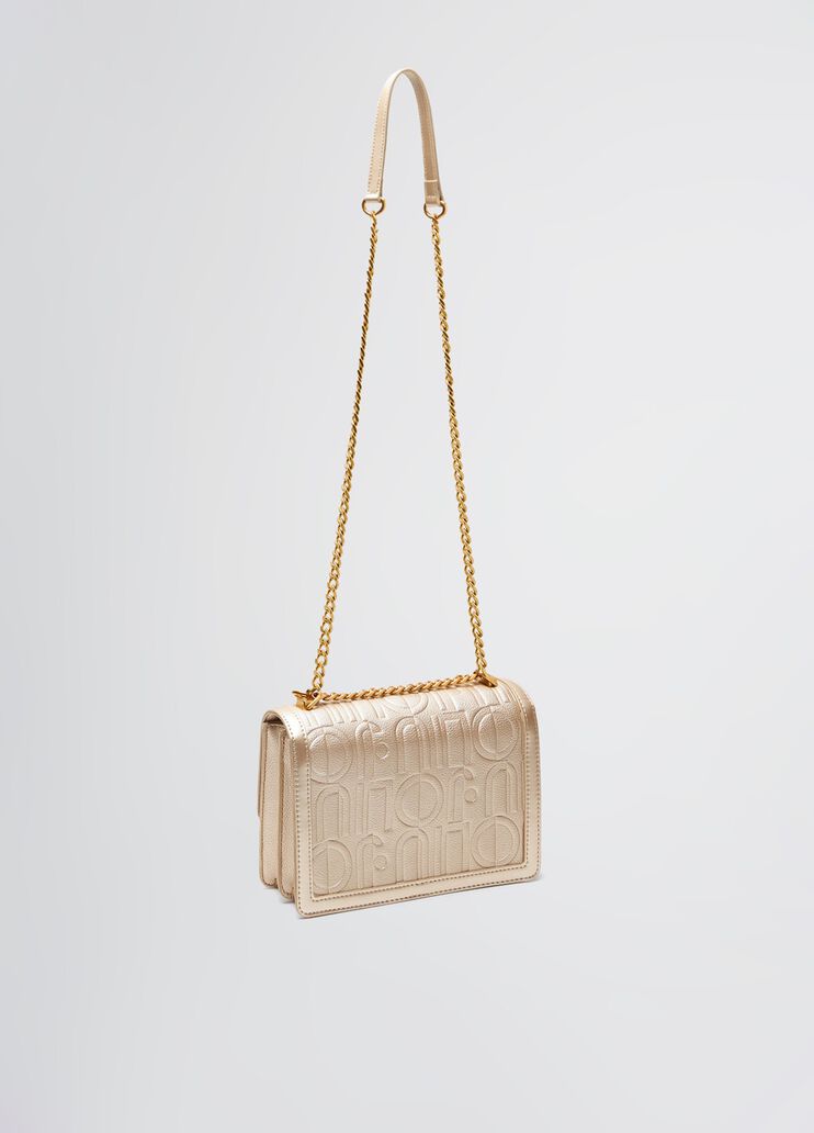 Crossbody bag with logo gold-colour Liu Jo - large image number 3 Crossbody bag with logo gold-colour Liu Jo - large image number 3