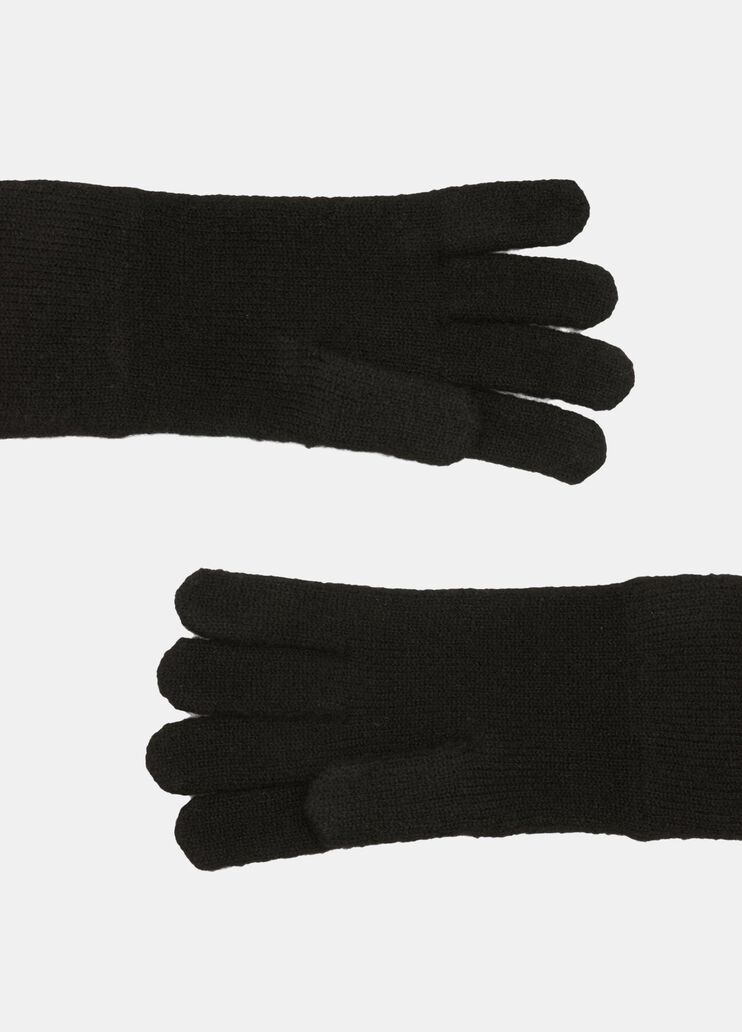 Gloves with logo black Liu Jo - large image number 2