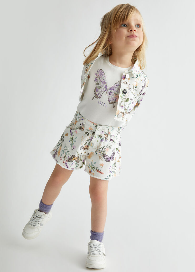 Cotton T-shirt with print white Liu Jo - medium Cotton T-shirt with print white Liu Jo - medium