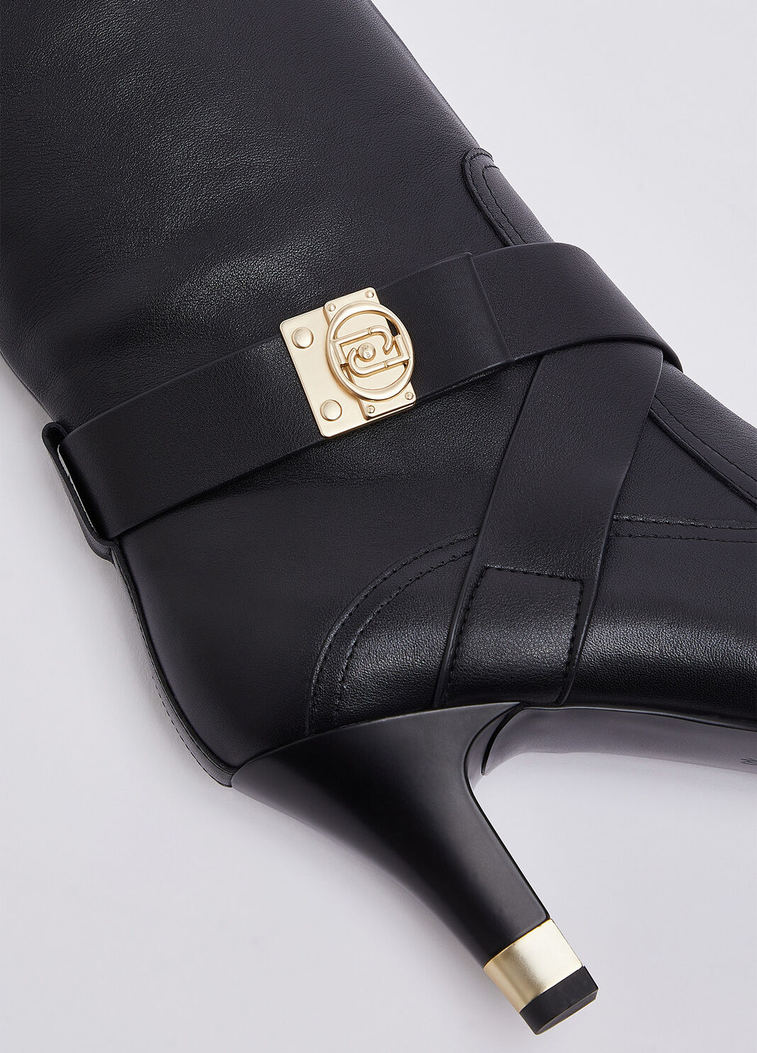 Leather boots with wide heel black Liu Jo - large image number 6