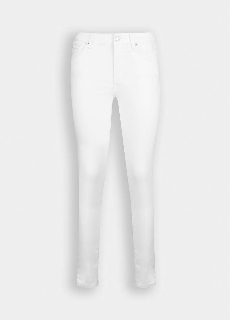 High-rise skinny trousers cream Liu Jo - large image number 6